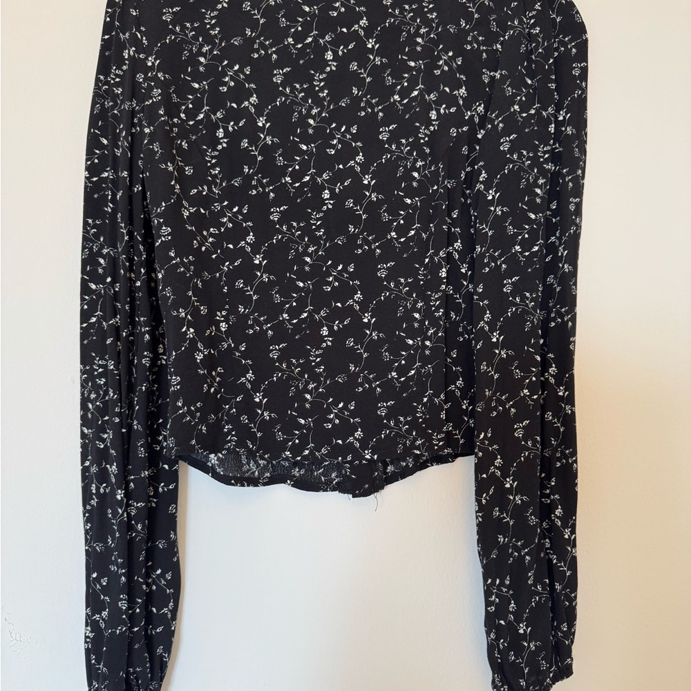 Sugarlips Rennes Floral Black Women's Top - Picture 6 of 7